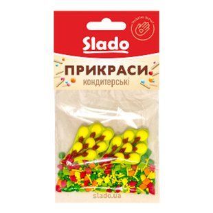 Цукрова прикраса та посипка №1 Весняний букет 21132 фото