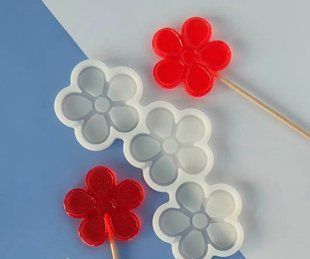 Силиконовый молд для леденцов и шоколада Цветок 2 3492-14536 фото