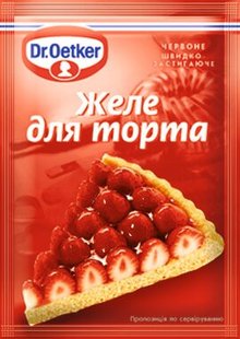 Желе для торта червоне Dr.Oetker 8 г 561-1561 фото