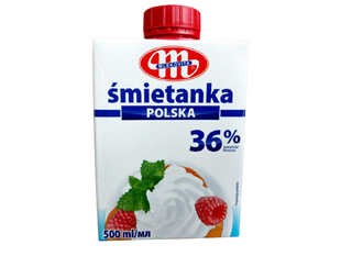 Вершки тваринні Smietanka Mlekovita Polska 36% 500 мл 2417-13289 фото